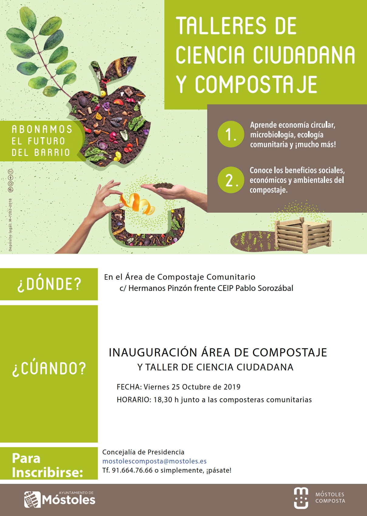 Móstoles contará con una nueva Área de compostaje comunitario
