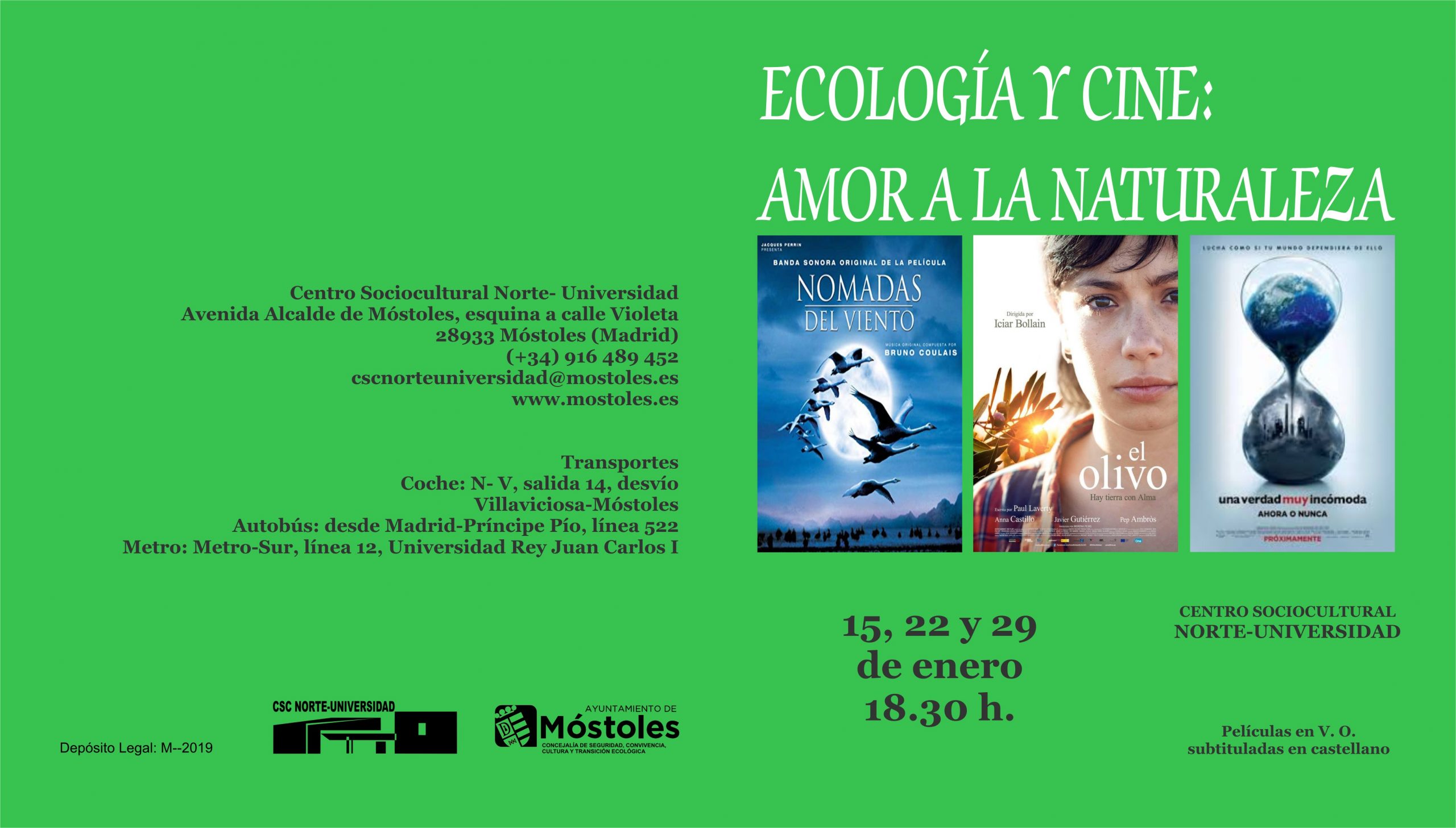 Comienza esta semana en Móstoles un ciclo de cine dedicado a la ecología