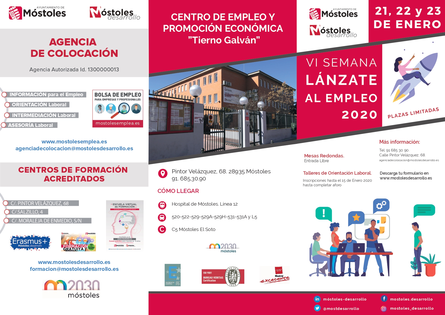 La `VI Semana Lánzate al Empleo 2020´ apuesta por la búsqueda activa y la formación