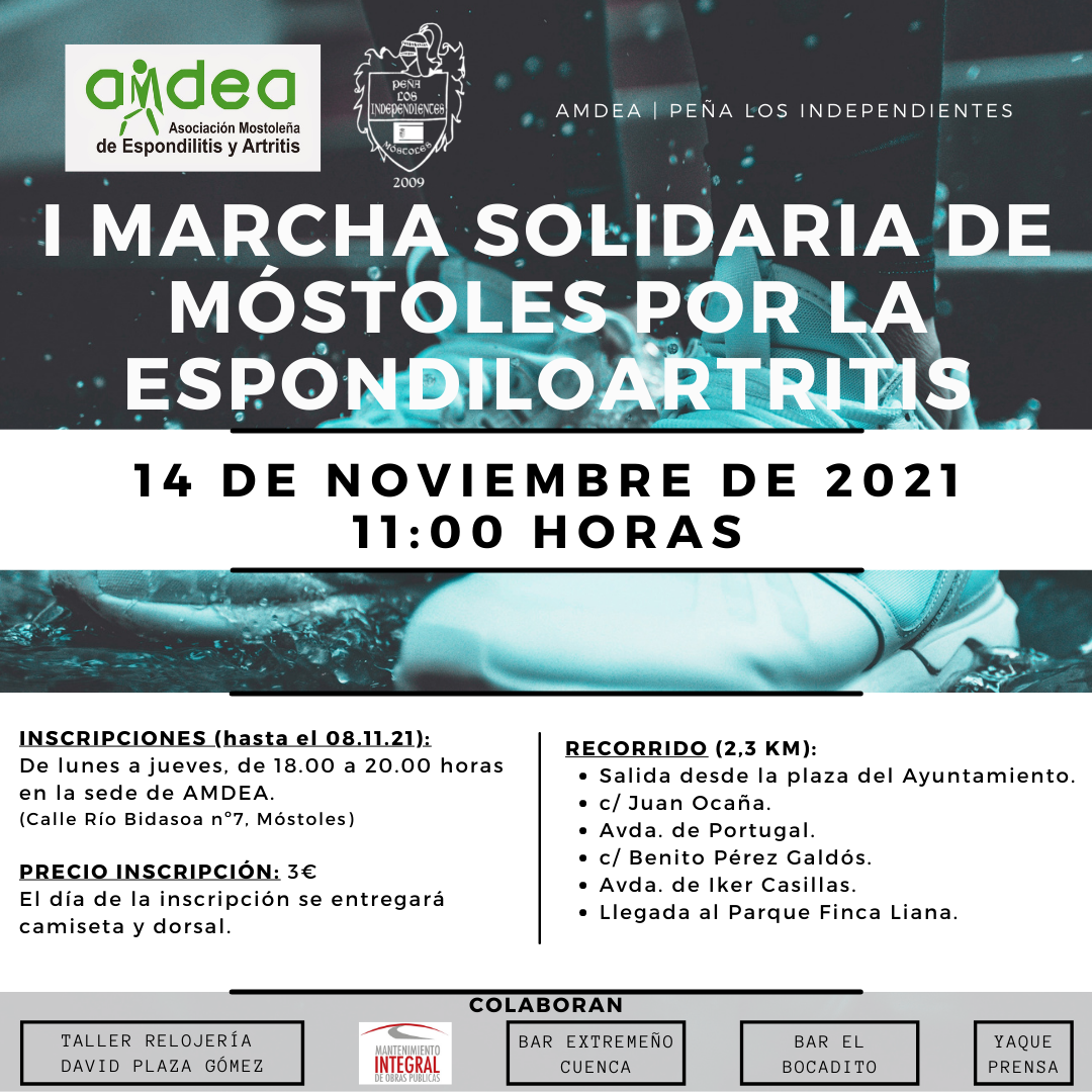 PRIMERA MARCHA SOLIDARIA DE MÓSTOLES POR LA ESPONDILOARTRITIS
