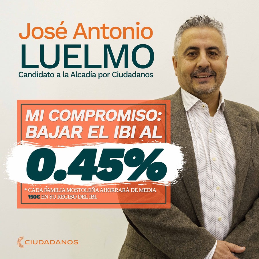 Entrevista a José Antonio Luelmo, candidato a la Alcaldía de Móstoles por Ciudadanos